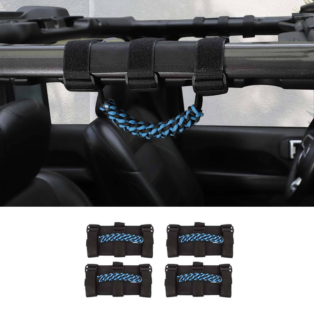 For Jeep Wrangler JK JL TJ JT Car Top Roll Bar Grip Grab Pull Handle Accessories 4 (pcs) - Image 21