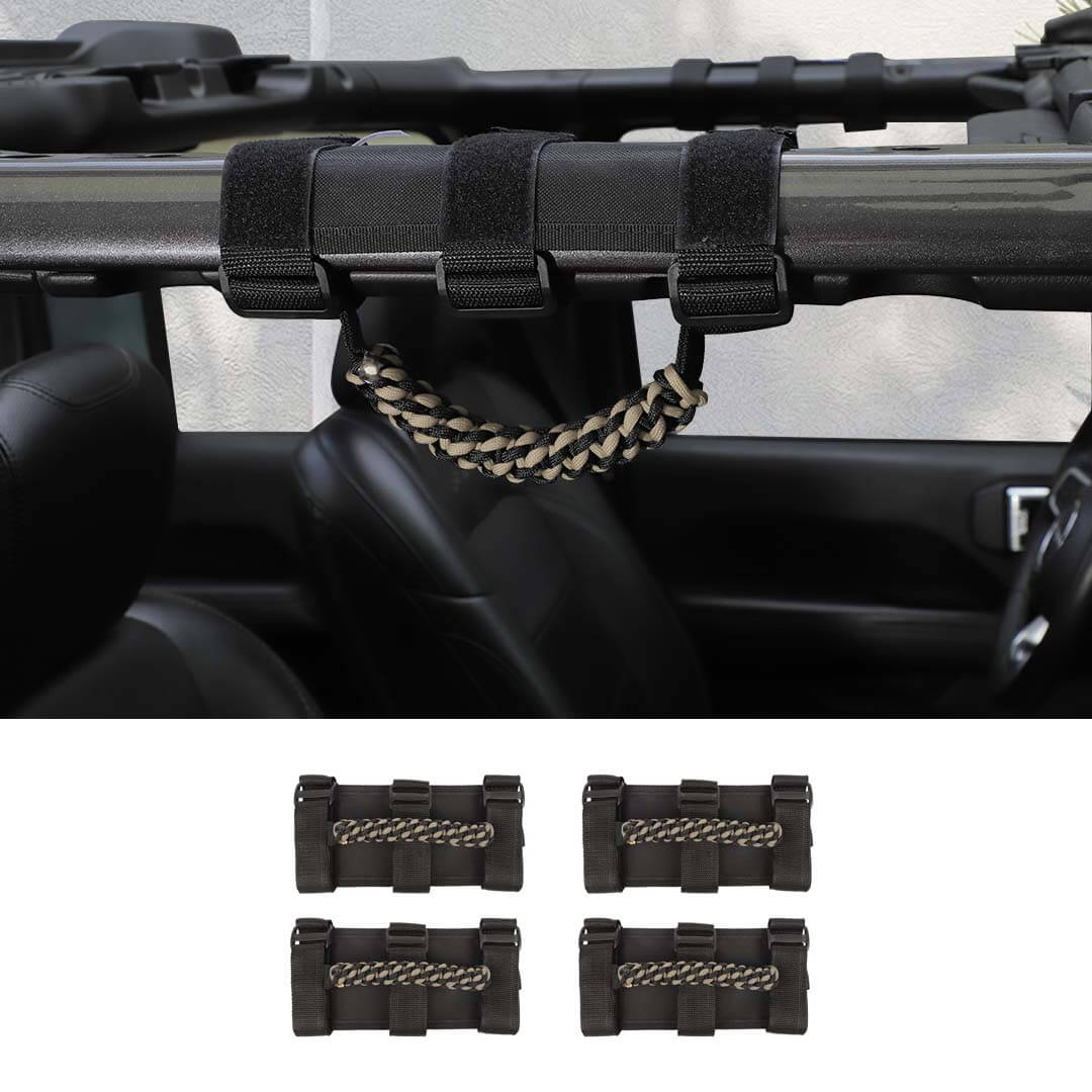 For Jeep Wrangler JK JL TJ JT Car Top Roll Bar Grip Grab Pull Handle Accessories 4 (pcs) - Image 22
