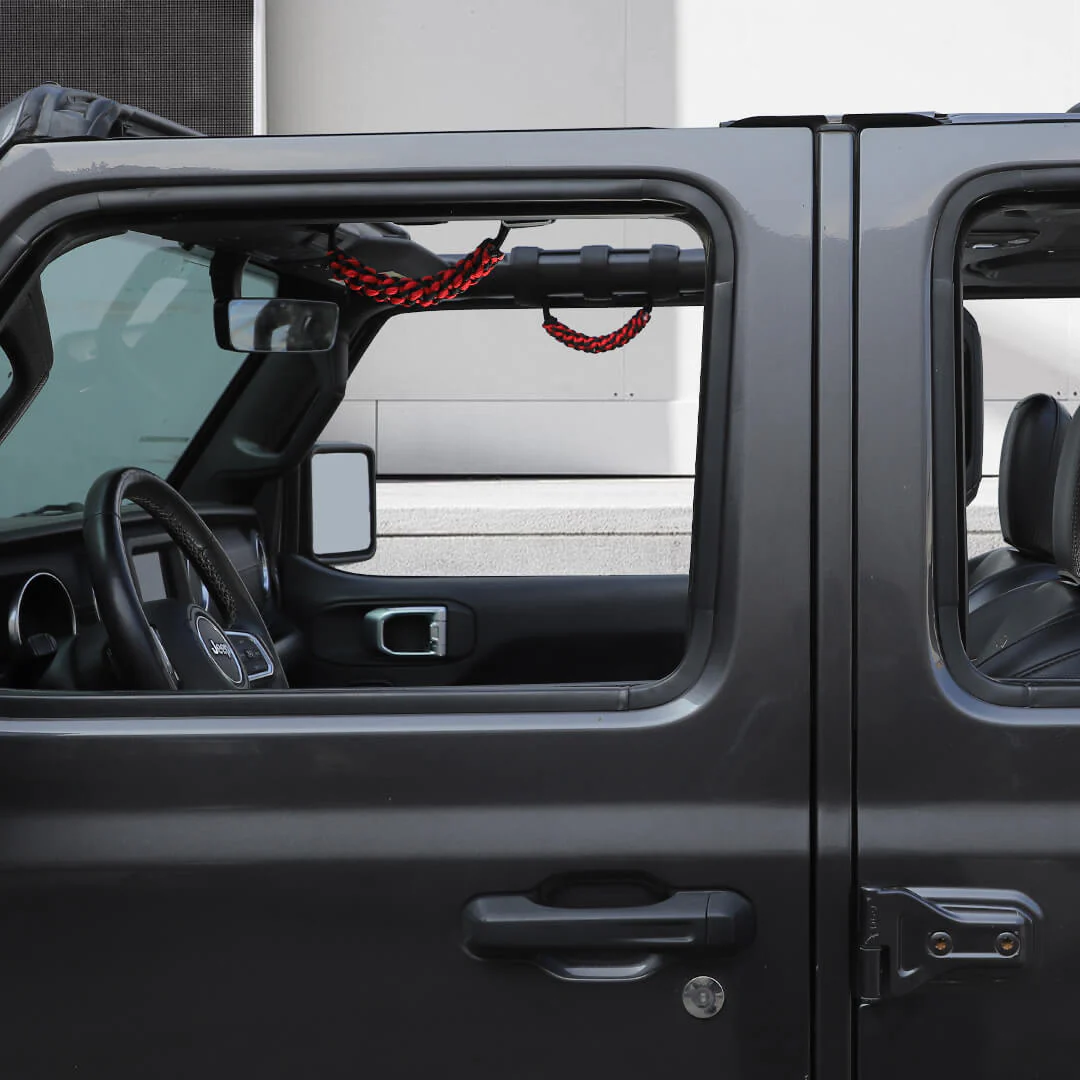 For Jeep Wrangler JK JL TJ JT Car Top Roll Bar Grip Grab Pull Handle Accessories 4 (pcs) - Image 3