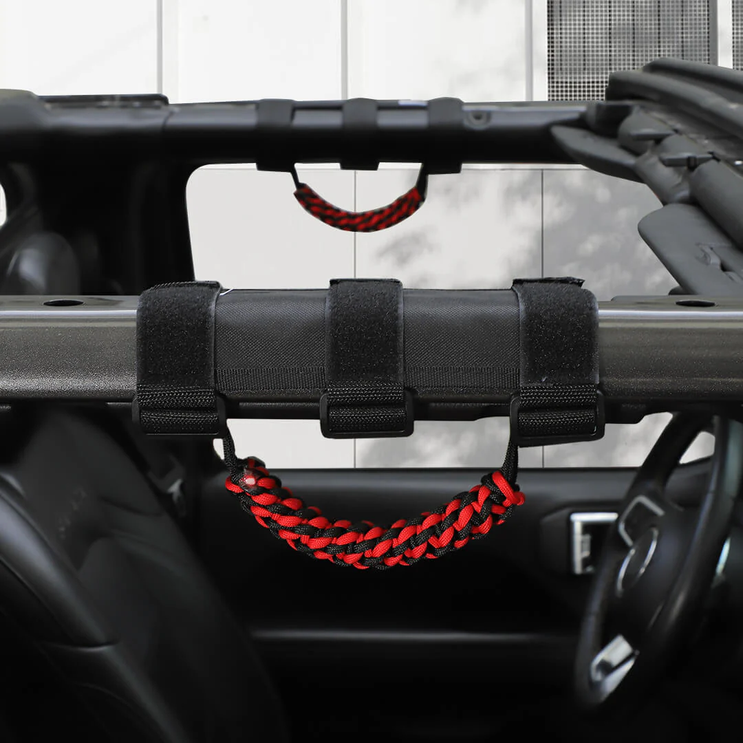 For Jeep Wrangler JK JL TJ JT Car Top Roll Bar Grip Grab Pull Handle Accessories 4 (pcs) - Image 5