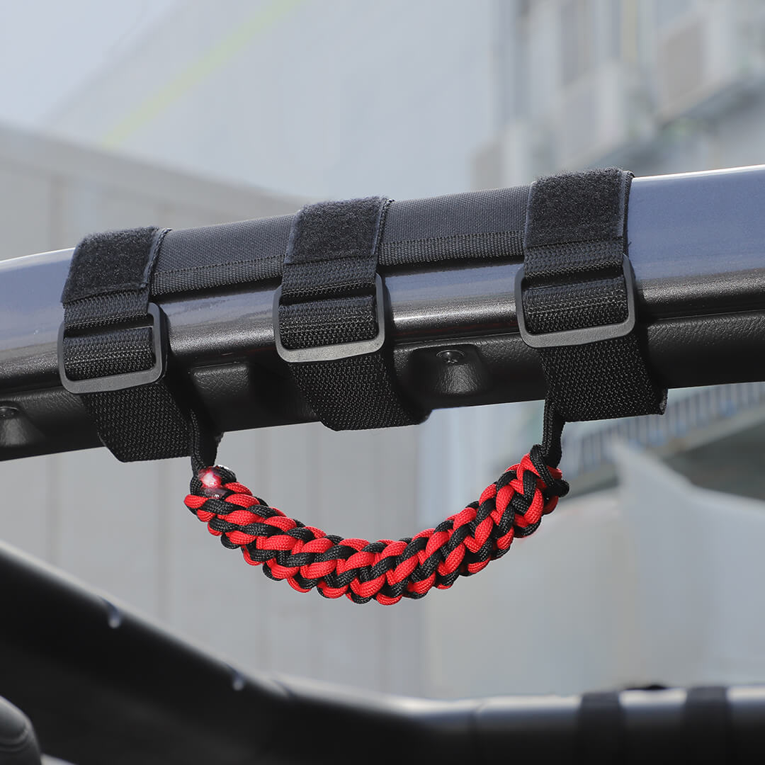 For Jeep Wrangler JK JL TJ JT Car Top Roll Bar Grip Grab Pull Handle Accessories 4 (pcs) - Image 7