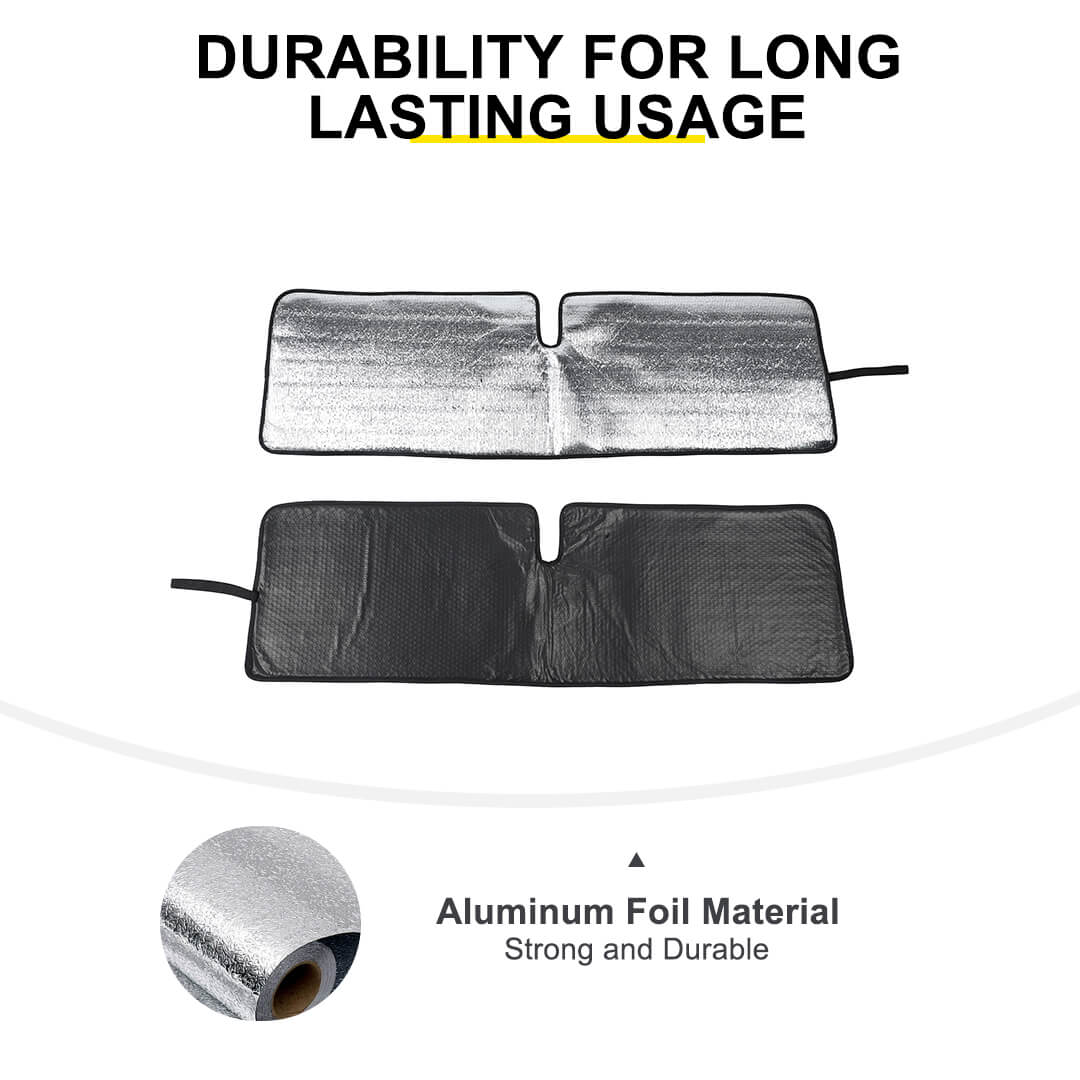 For Jeep Wrangler JK TJ Front Windshield Sunshade Sun Shade Heat Shield Sun Visor Mat - Image 10
