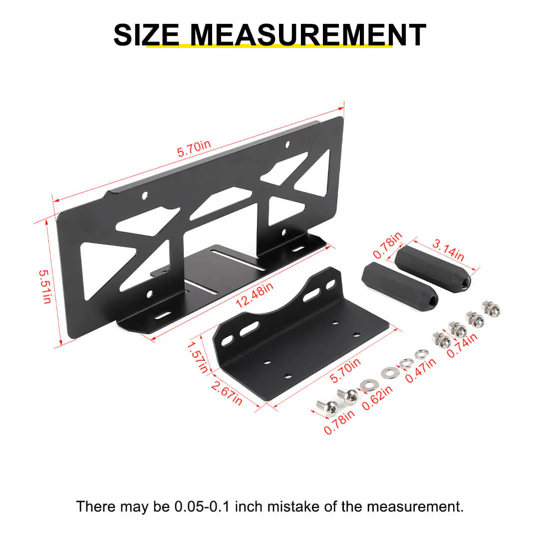 For Jeep Wrangler JK TJ Rear Tailgate Spare Tire License Plate Holder Accessories - Image 11