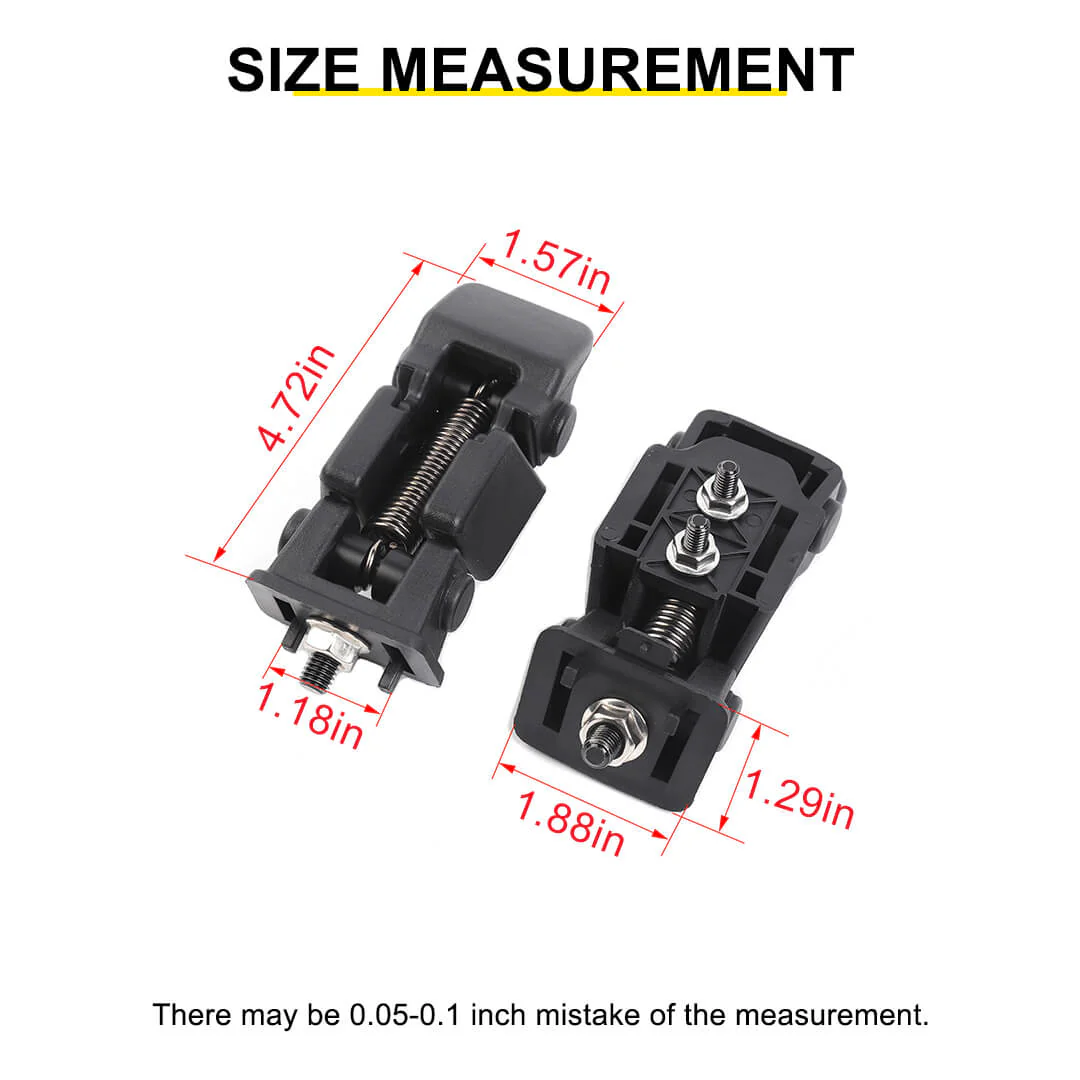 For Jeep Wrangler JK TJ Spring Engine Hood Latch Catch Bracket Buckle Accessories (2 pcs) - Image 11