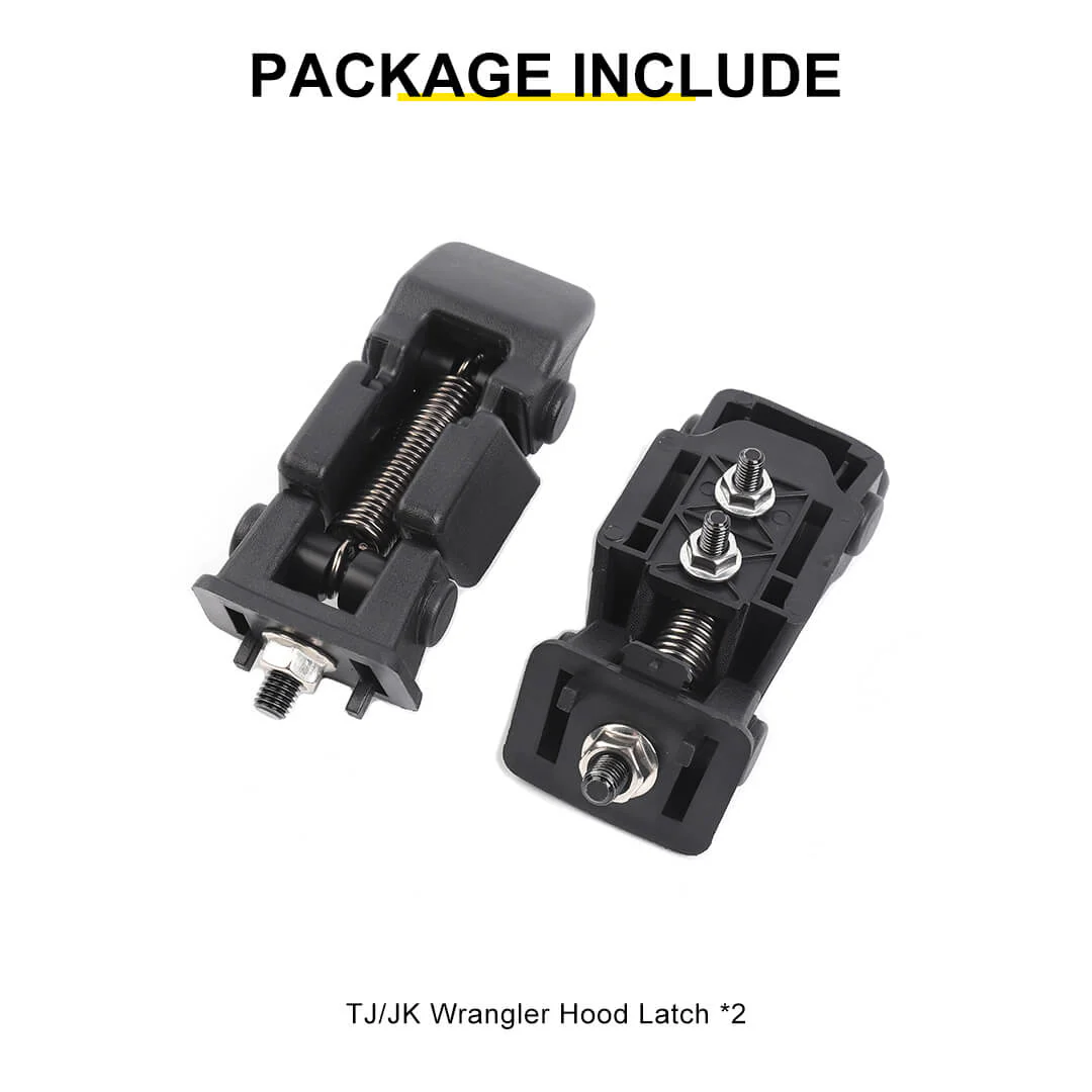 For Jeep Wrangler JK TJ Spring Engine Hood Latch Catch Bracket Buckle Accessories (2 pcs) - Image 13
