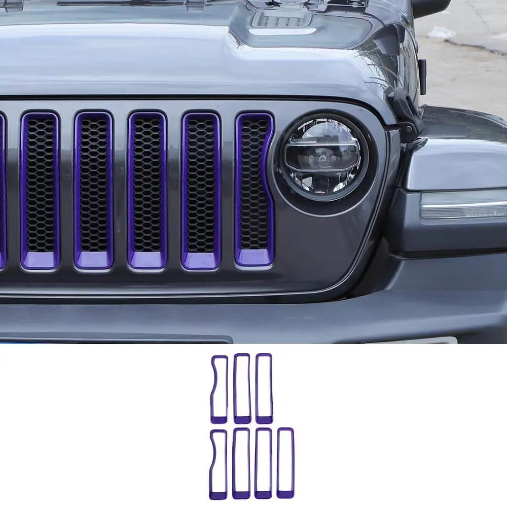 For 2018-2023 Jeep JL Sport Front Grille Insert Ring Trim Decor Ring Cover(Does Not Fit 4XE Variants) - Image 12