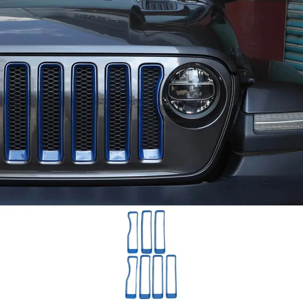 For 2018-2023 Jeep JL Sport Front Grille Insert Ring Trim Decor Ring Cover(Does Not Fit 4XE Variants) - Image 13