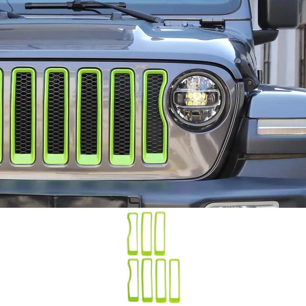 For 2018-2023 Jeep JL Sport Front Grille Insert Ring Trim Decor Ring Cover(Does Not Fit 4XE Variants) - Image 16