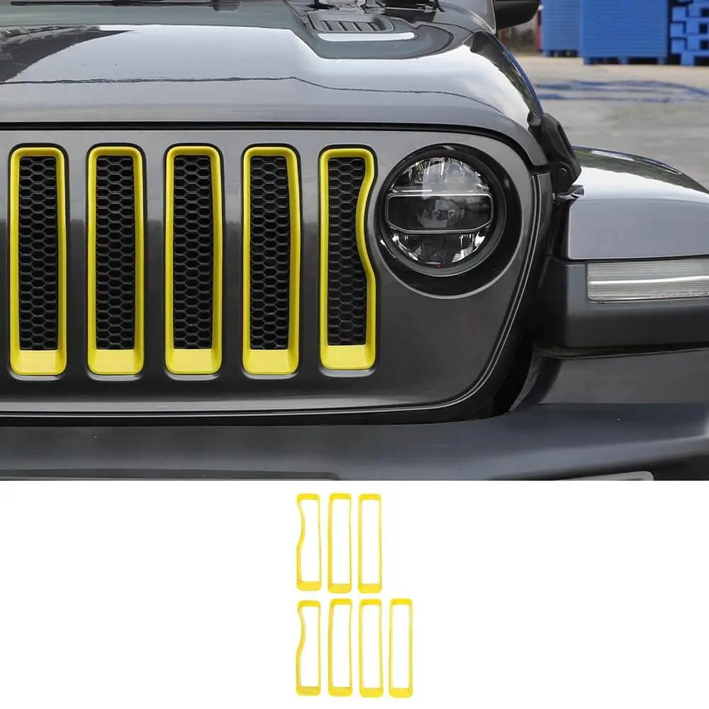 For 2018-2023 Jeep JL Sport Front Grille Insert Ring Trim Decor Ring Cover(Does Not Fit 4XE Variants) - Image 17