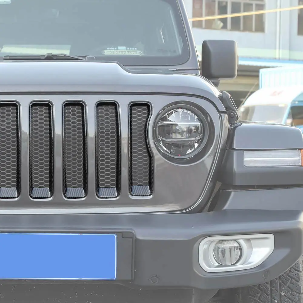 For 2018-2023 Jeep JL Sport Front Grille Insert Ring Trim Decor Ring Cover(Does Not Fit 4XE Variants) - Image 6