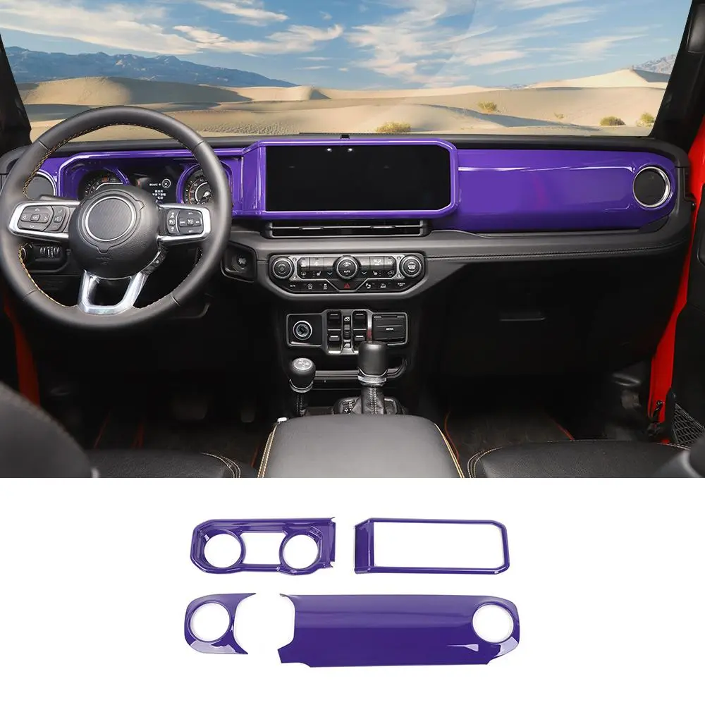 For 2024+ Jeep Wrangler JL JLU/Gladiator JT Dashboard & Navigation Panel Trim Cover - Image 11