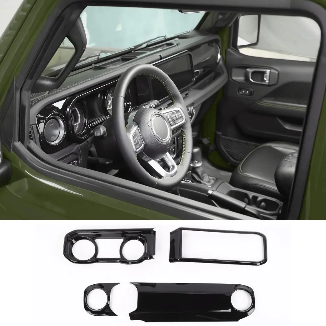 For 2024+ Jeep Wrangler JL JLU/Gladiator JT Dashboard & Navigation Panel Trim Cover - Image 13
