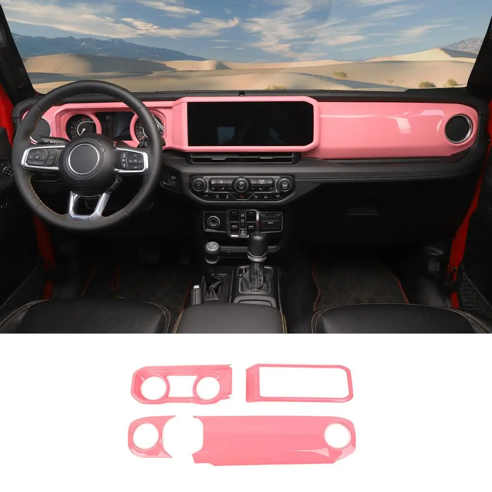 For 2024+ Jeep Wrangler JL JLU/Gladiator JT Dashboard & Navigation Panel Trim Cover - Image 15