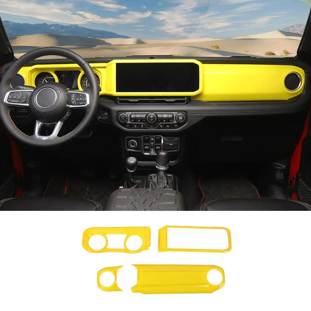 For 2024+ Jeep Wrangler JL JLU/Gladiator JT Dashboard & Navigation Panel Trim Cover - Image 17