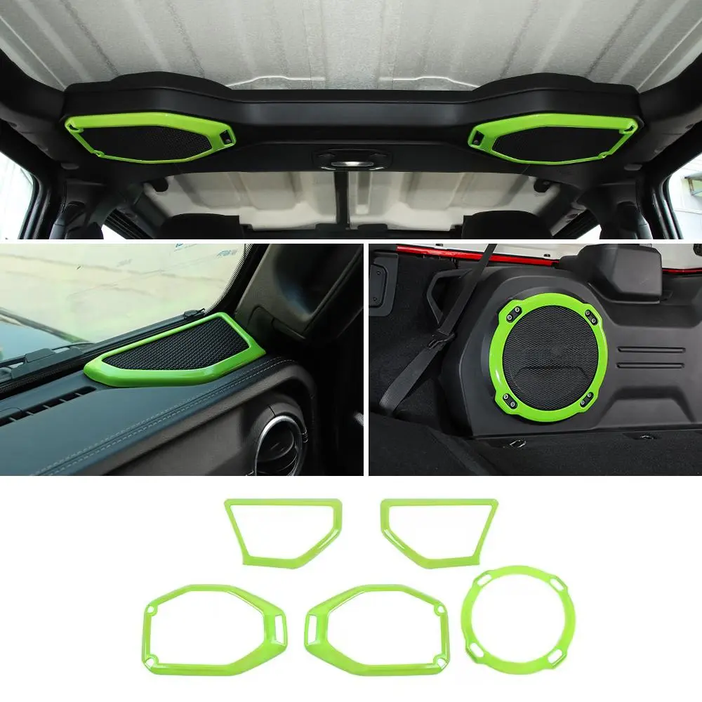 For 2018-2023 Jeep Wrangler JL Rubicon A-pillar &Roof &Trunk Speaker Cover Trim - Image 10