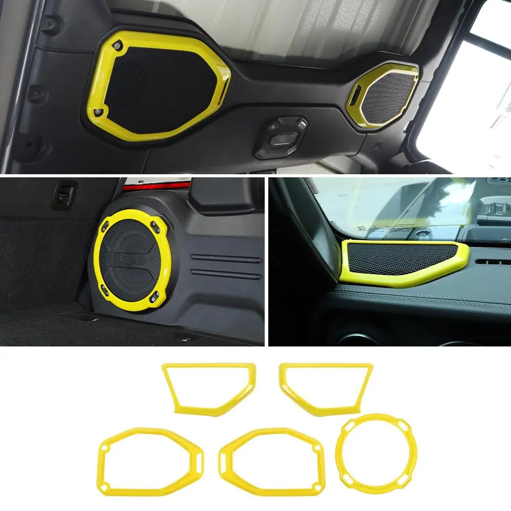 For 2018-2023 Jeep Wrangler JL Rubicon A-pillar &Roof &Trunk Speaker Cover Trim - Image 15