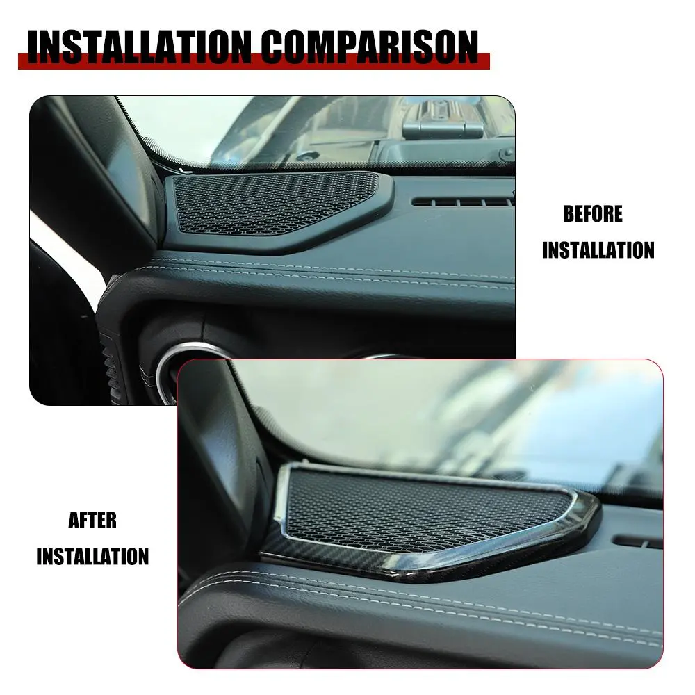 For 2018-2023 Jeep Wrangler JL Rubicon A-pillar &Roof &Trunk Speaker Cover Trim - Image 2
