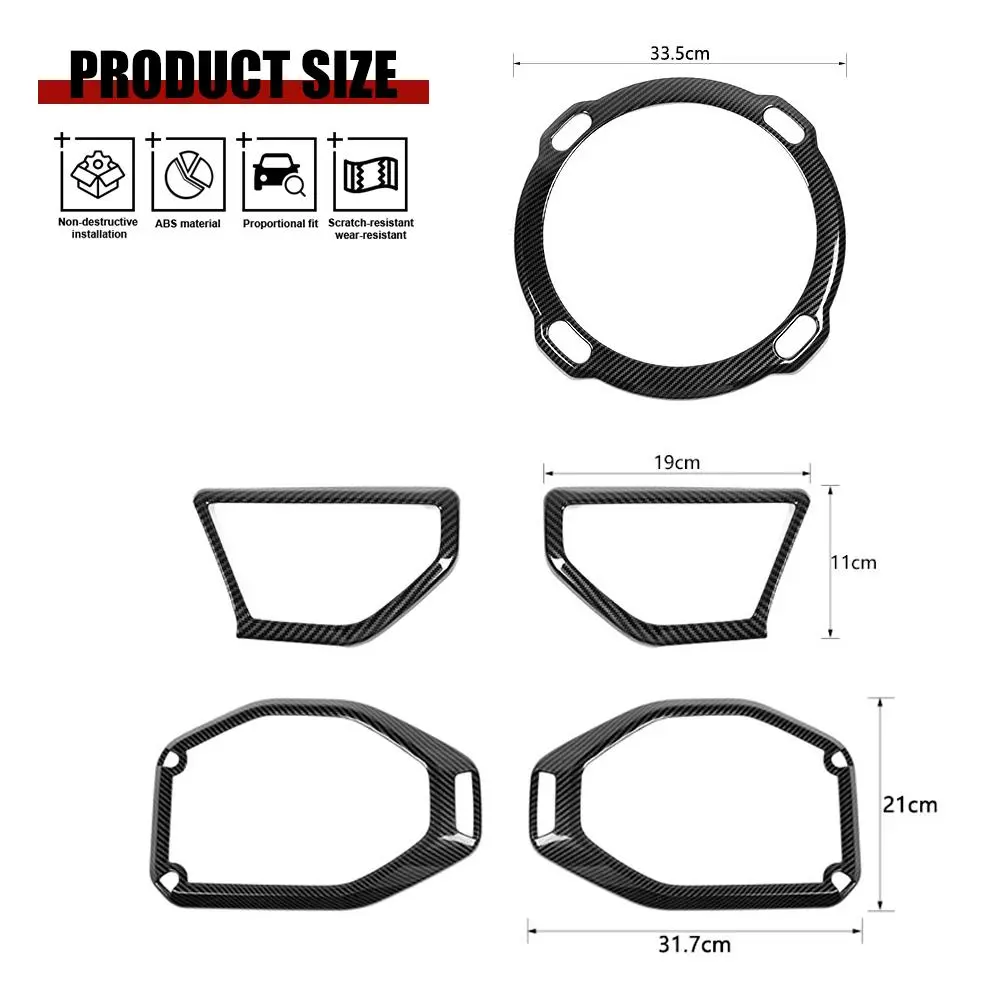For 2018-2023 Jeep Wrangler JL Rubicon A-pillar &Roof &Trunk Speaker Cover Trim - Image 8