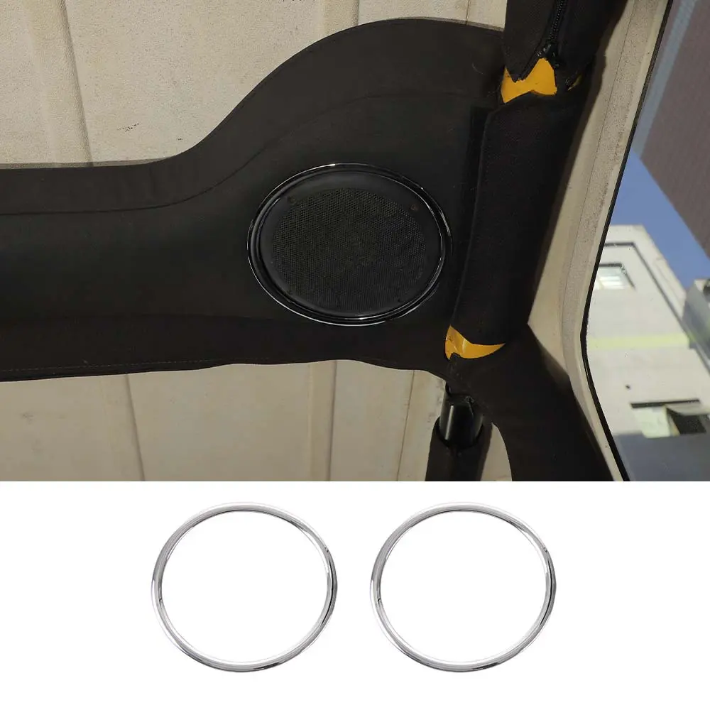 For 1997-2006 Jeep Wrangler TJ Interior Roof Speaker Horn Ring Cover Trim - Image 10