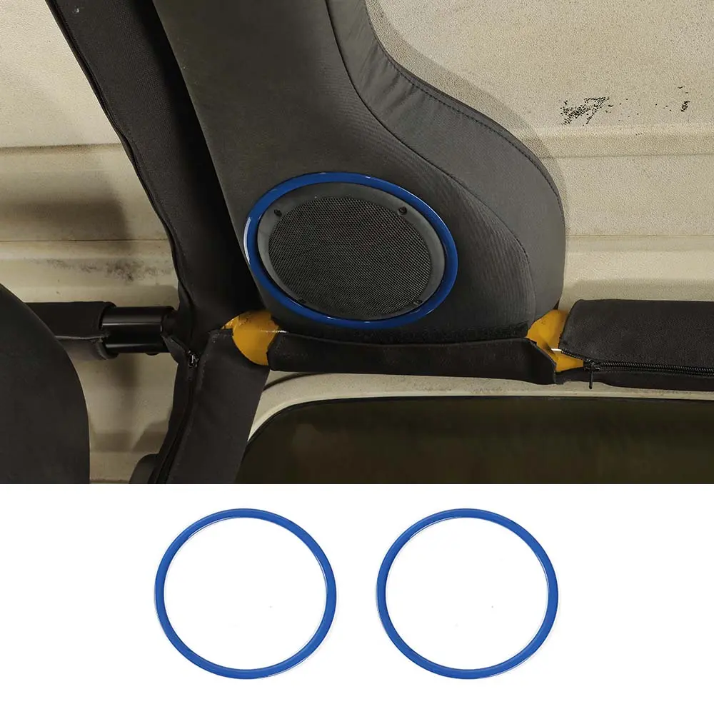 For 1997-2006 Jeep Wrangler TJ Interior Roof Speaker Horn Ring Cover Trim - Image 11