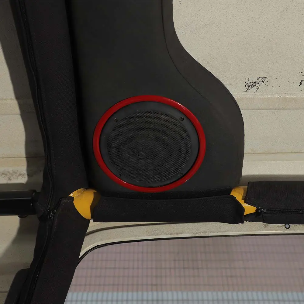 For 1997-2006 Jeep Wrangler TJ Interior Roof Speaker Horn Ring Cover Trim - Image 3