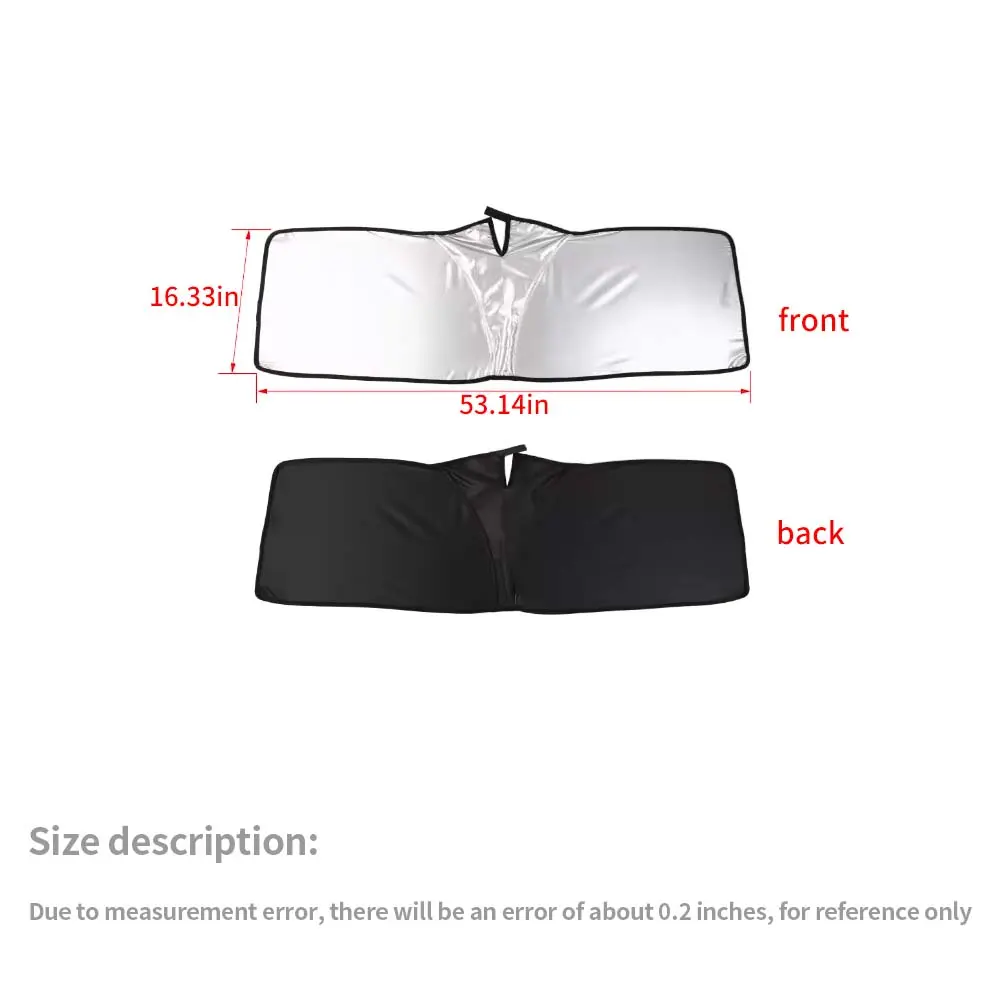 For Jeep Wrangler TJ JK JL JT Front Windshield Sunshade – UV Protection Heat Shield Visor for Car Interior - Image 7