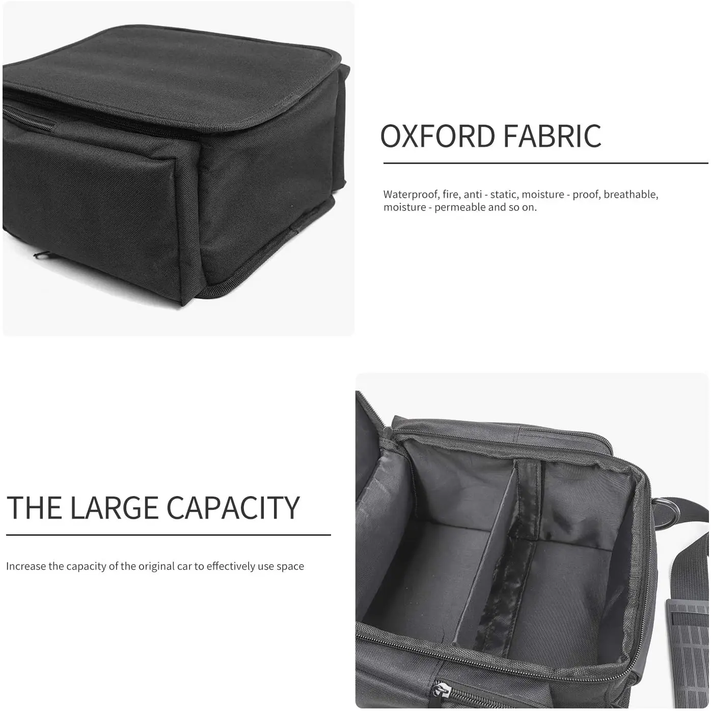 For 2007+ Jeep Wrangler JK JKU JL JLU Seat Storage Pouch Bag Backseat Organizer Bag - Image 3