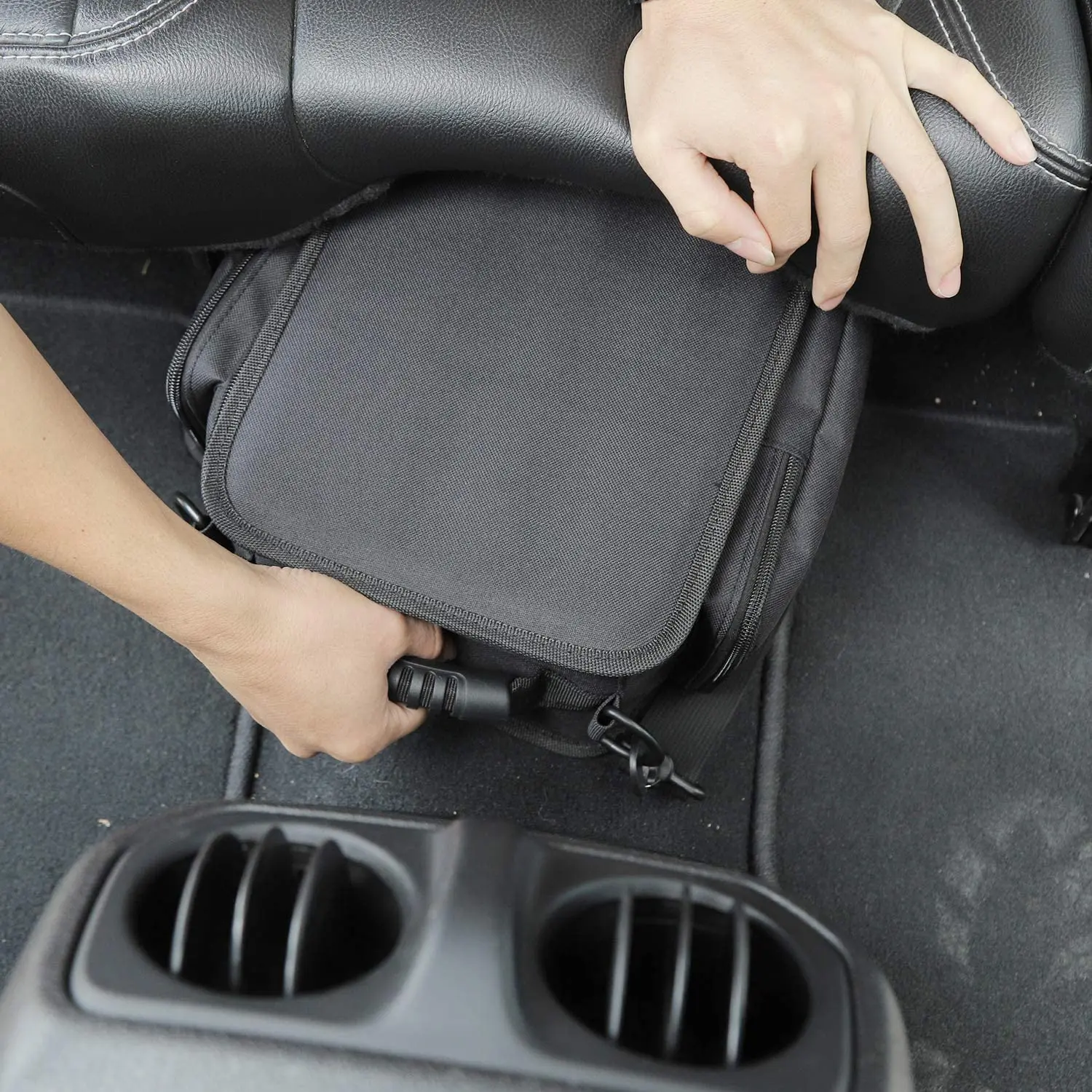 For 2007+ Jeep Wrangler JK JKU JL JLU Seat Storage Pouch Bag Backseat Organizer Bag - Image 4