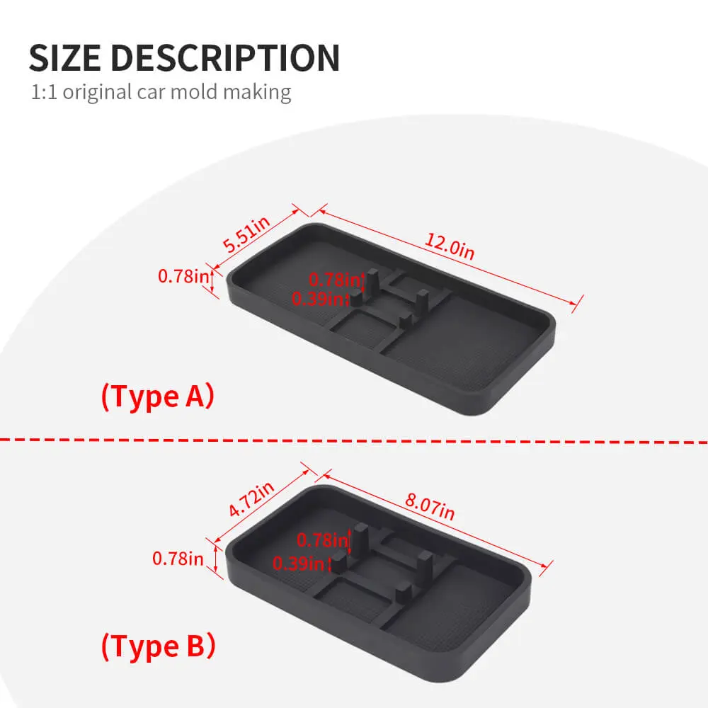 For Universal Car Center Console Dash Phone Holder Storage Box - Image 10