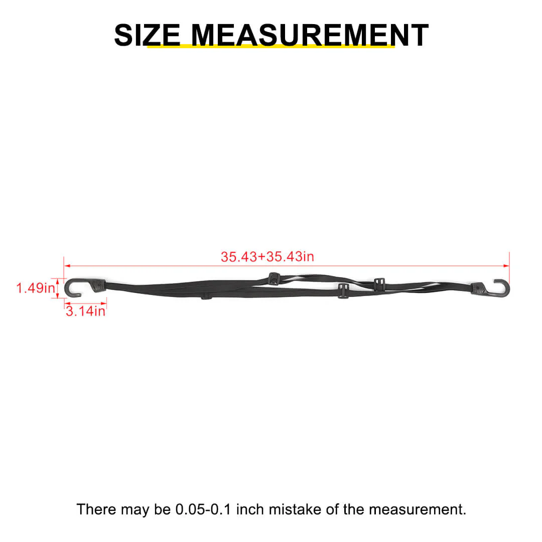 For Universal Car Interior Rear Trunk Adjustable Trunk Organizer Elastic Fixed Strap Accessories - Image 10