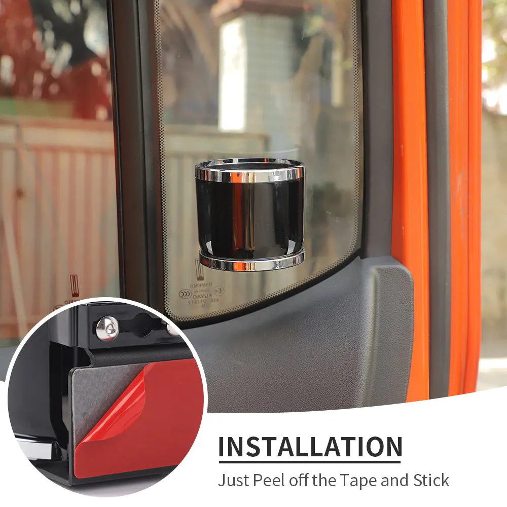 For Universal Car Multi-functional Practical Water Cup Holder Black - Image 7