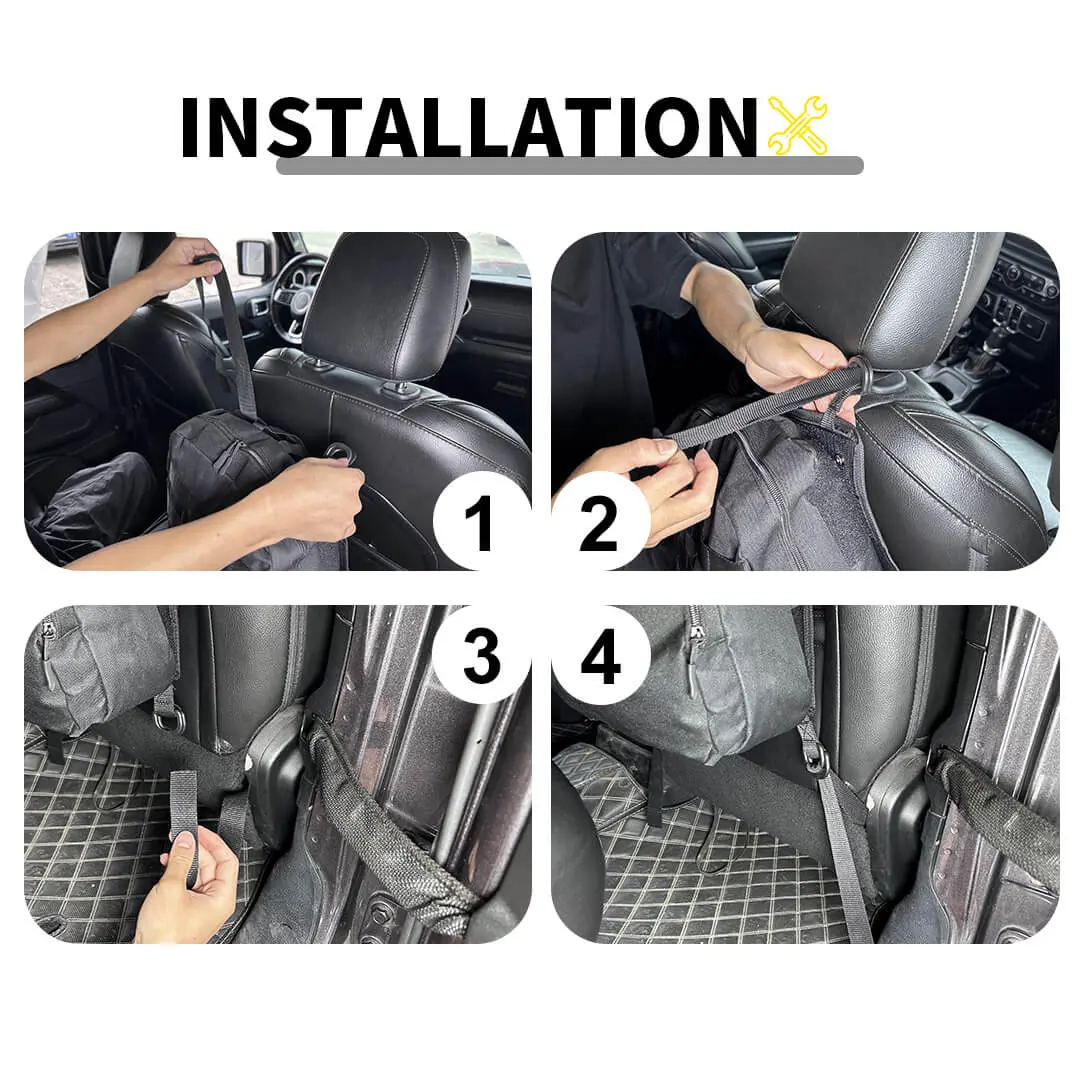 For Universal Car Rear Seat Back Organizer Storage Bag Accessories - Image 8