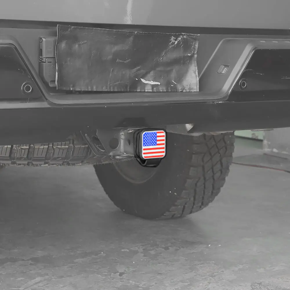 2" Trailer Hitch Cover with American Flag – Patriotic Tow Hitch Plug Insert Cap for 2 Inch Receivers, Fits Most Vehicles - Image 4