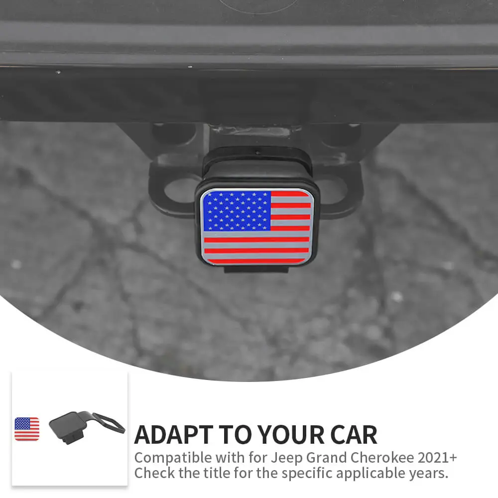 2" Trailer Hitch Cover with American Flag – Patriotic Tow Hitch Plug Insert Cap for 2 Inch Receivers, Fits Most Vehicles - Image 6