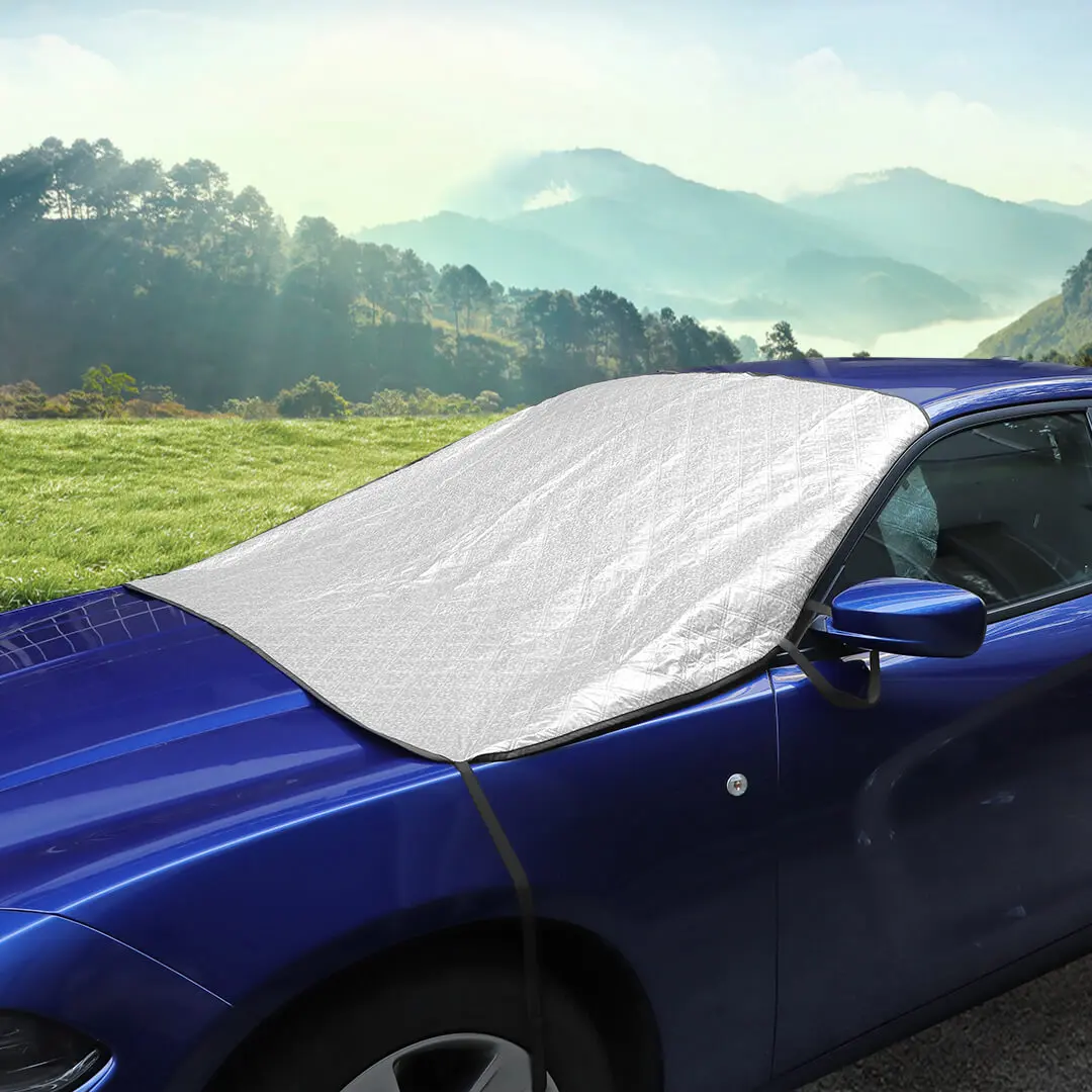 For Universal Car Windshield Snow Cover Front Winter Ice Frost Guard Protector - Image 4