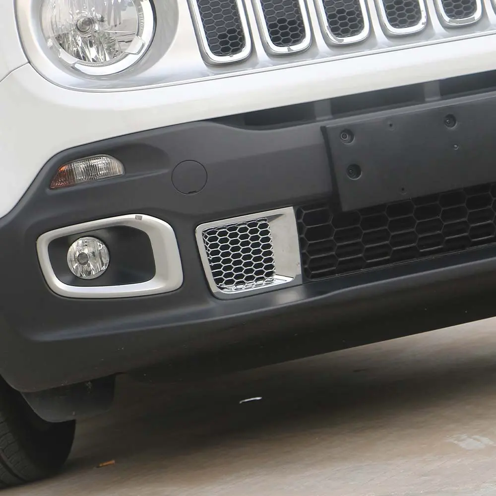 For 2015-2018 Jeep Renegade 1.4T Front Bumper Air Vent Inlet Decor Cover Trim - Image 5