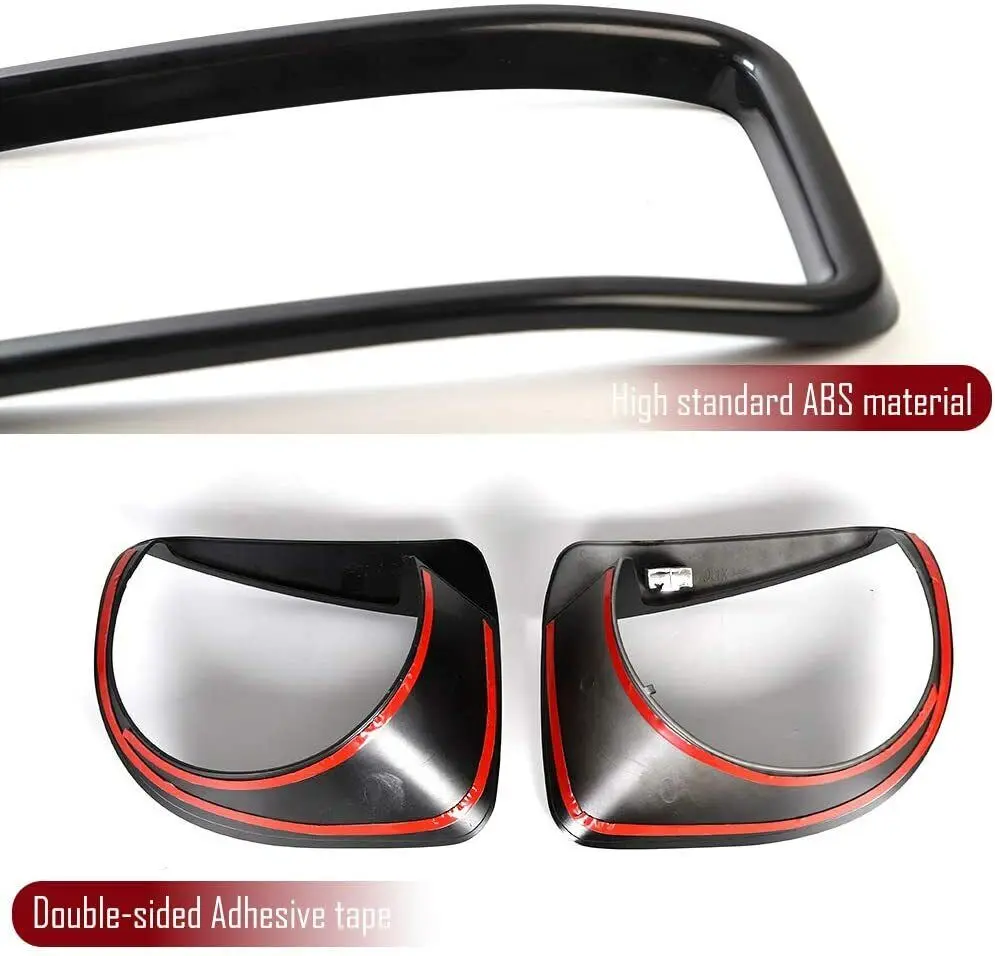 For 2019+ Jeep Renegade Front Grill Inserts & Headlight Bezels Angry Eyes Trim - Image 8