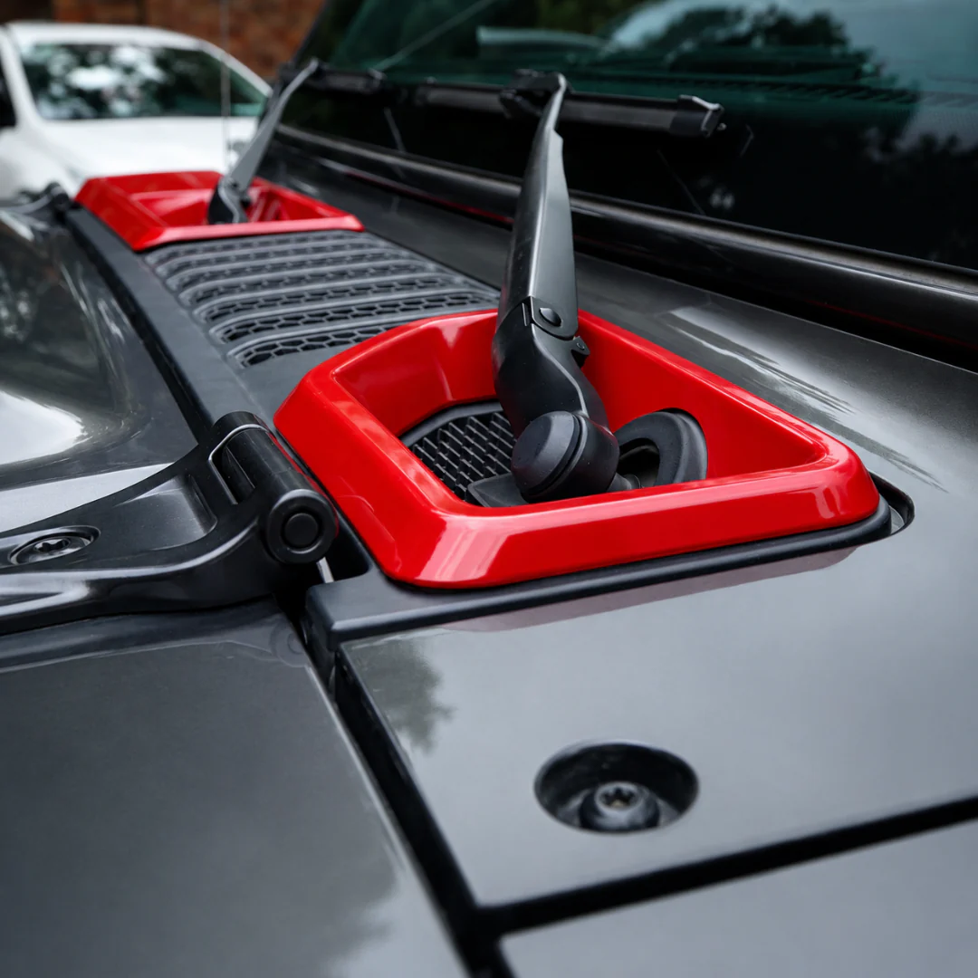 For 2018+ Jeep Wrangler JL Gladiator JT Front Windshield Wiper Base Trim Cover - Hood Accent - Image 10