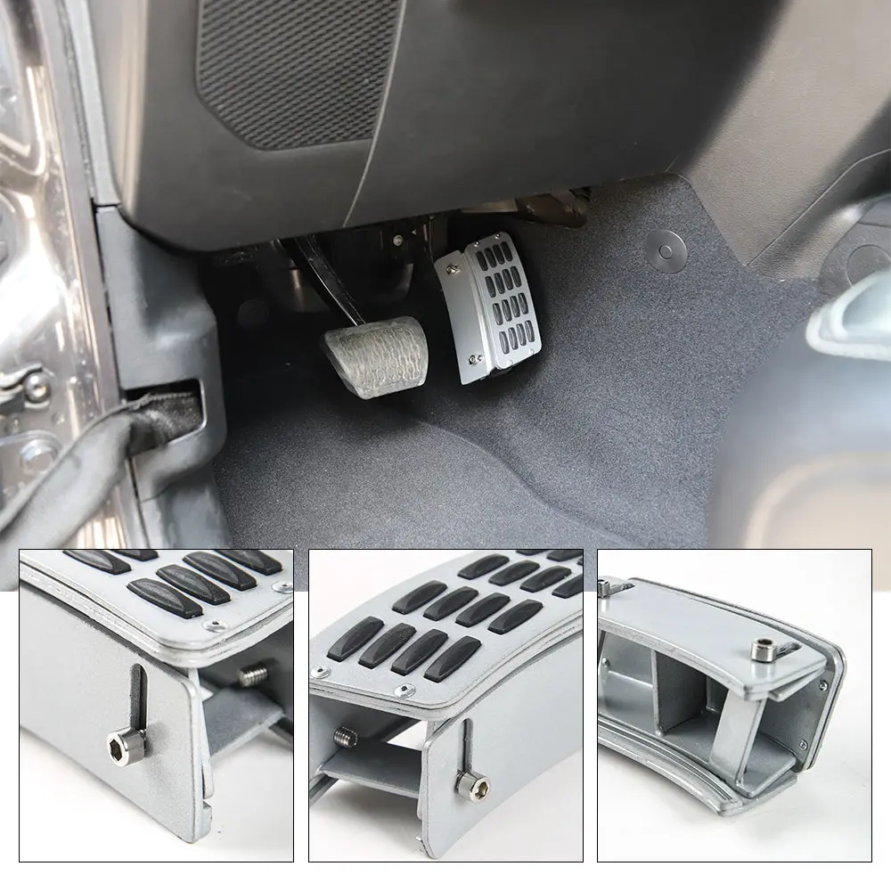 For 2007-2018 Jeep Wrangler JK JKU Gas Pedal Extender Cover Short Driver Metal Accelerator Pad Heighten Adjustable - Image 8