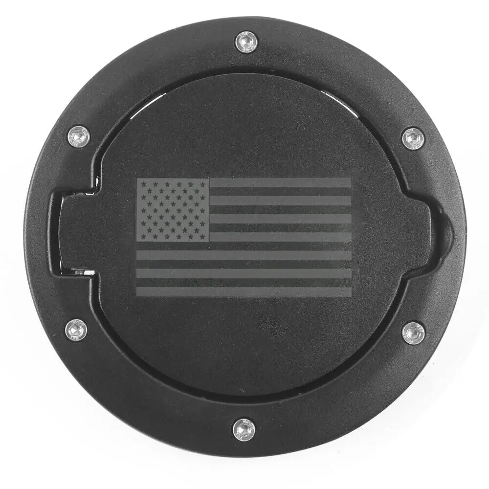 For 2007-2018 Jeep Wrangler JK Gas Tank Cap Fuel Door Cover Trim - Image 6