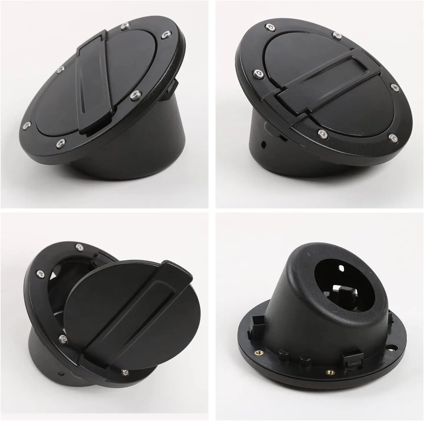 For 2007-2018 Jeep Wrangler JK JKU Gas Tank Cap RT-TCZ Fuel Filler Door Cover - Image 4