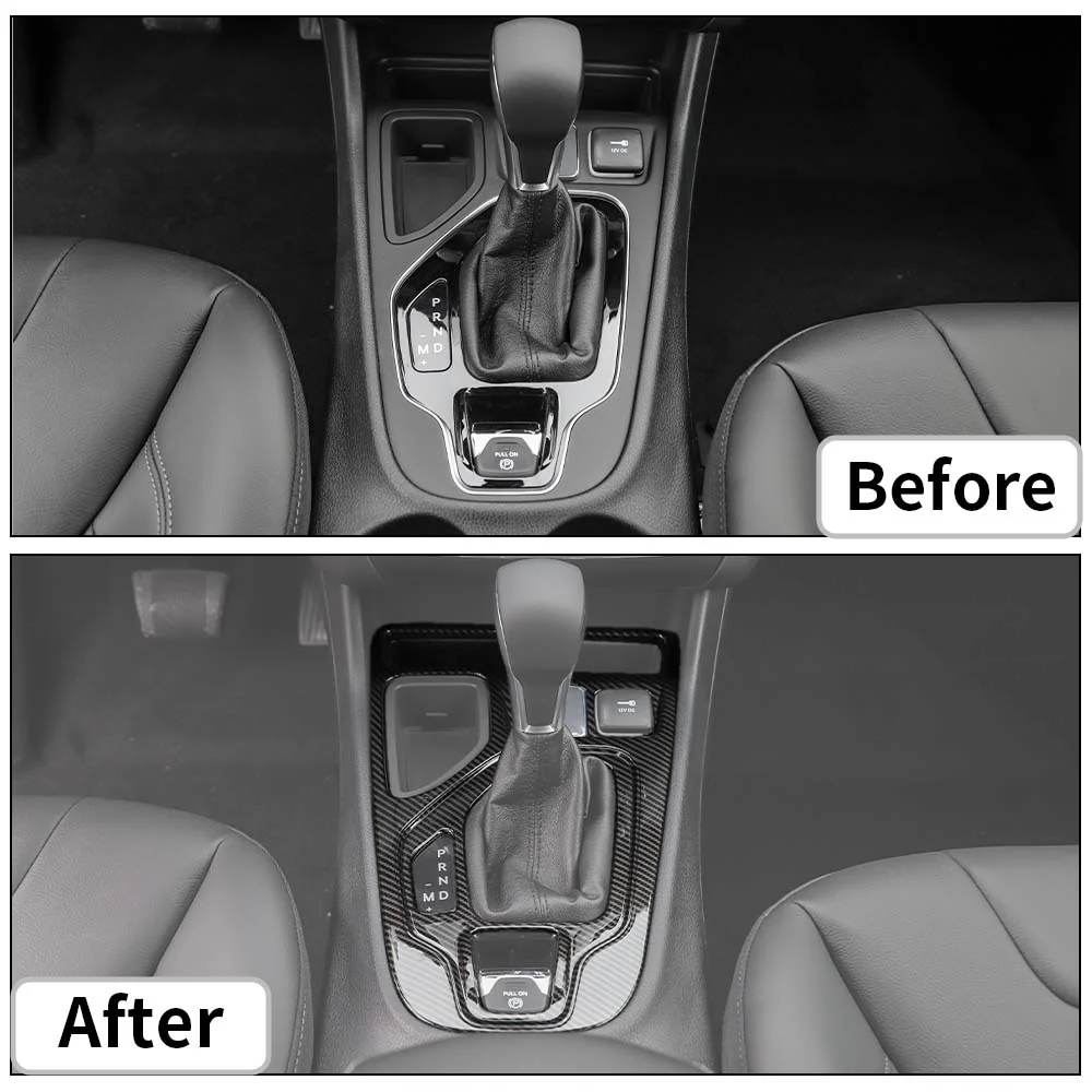 For 2019+ Jeep Cherokee Gear Shift Panel Frame Cover Trim - Image 2