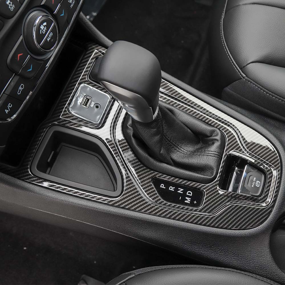 For 2019+ Jeep Cherokee Gear Shift Panel Frame Cover Trim - Image 5
