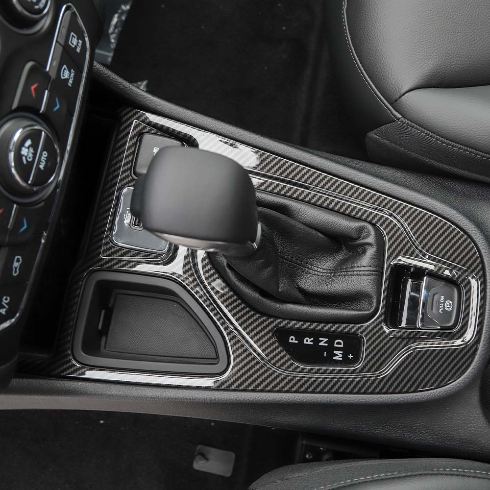 For 2019+ Jeep Cherokee Gear Shift Panel Frame Cover Trim - Image 6