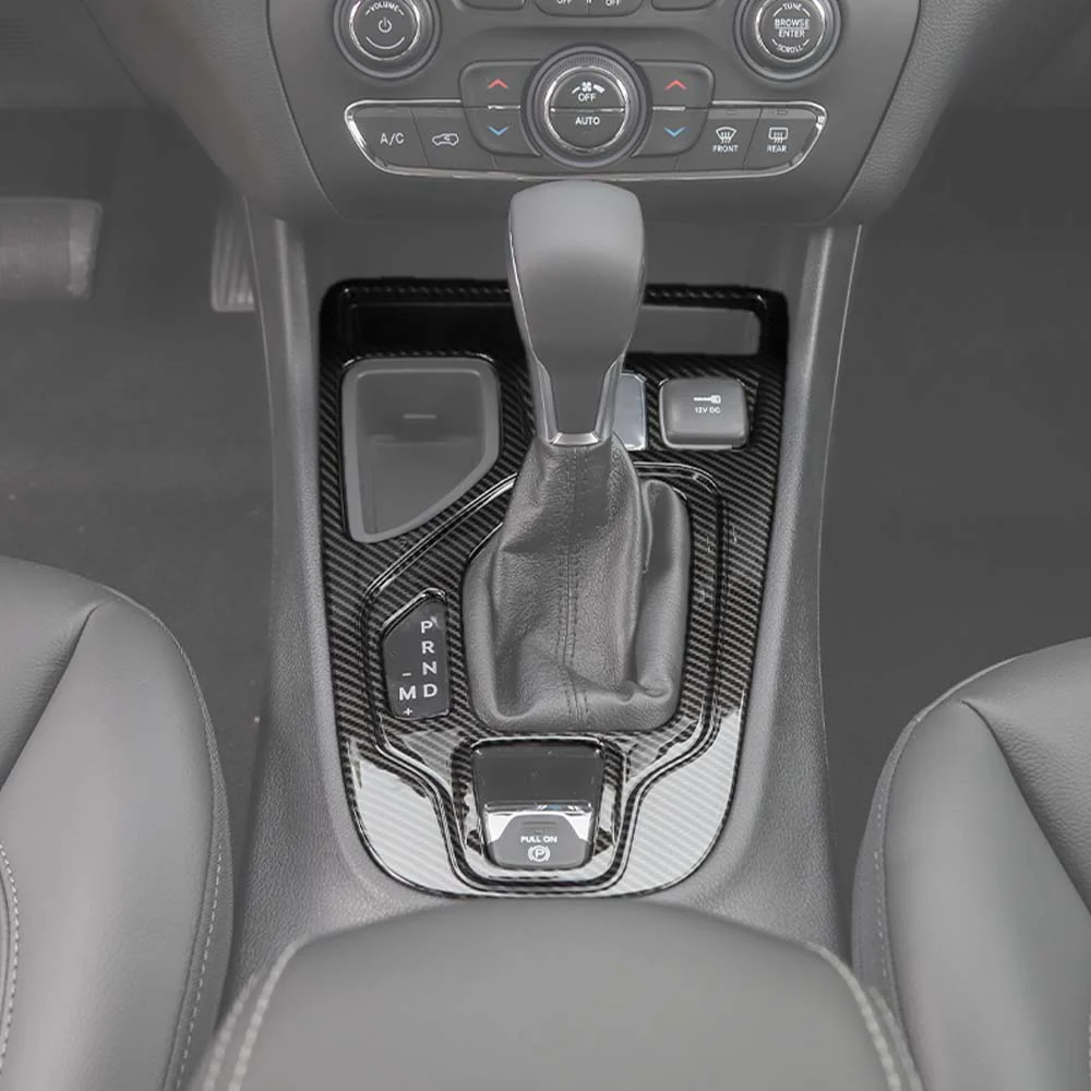 For 2019+ Jeep Cherokee Gear Shift Panel Frame Cover Trim - Image 7