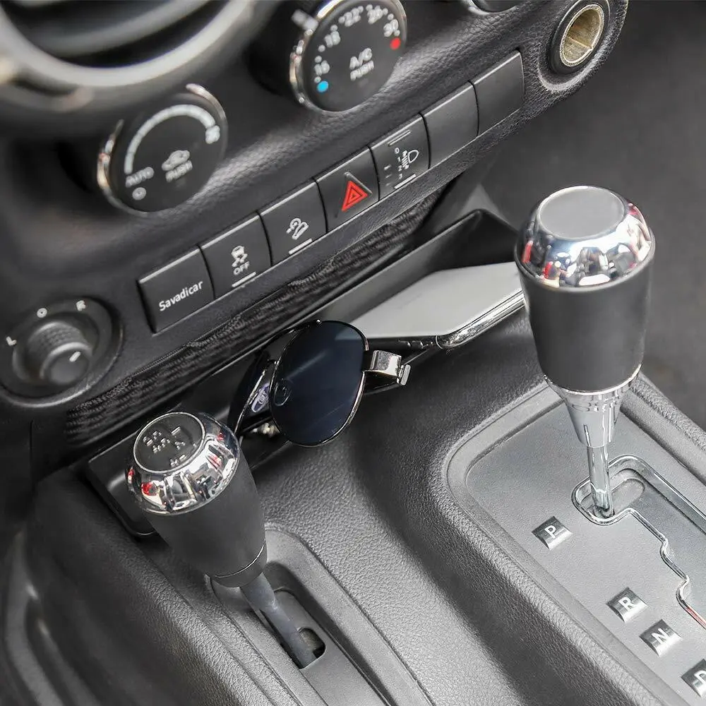 For 2011-2018 Jeep Wrangler JK Gear Shift Center Console Storage Box Organizer Tray Black - Image 4