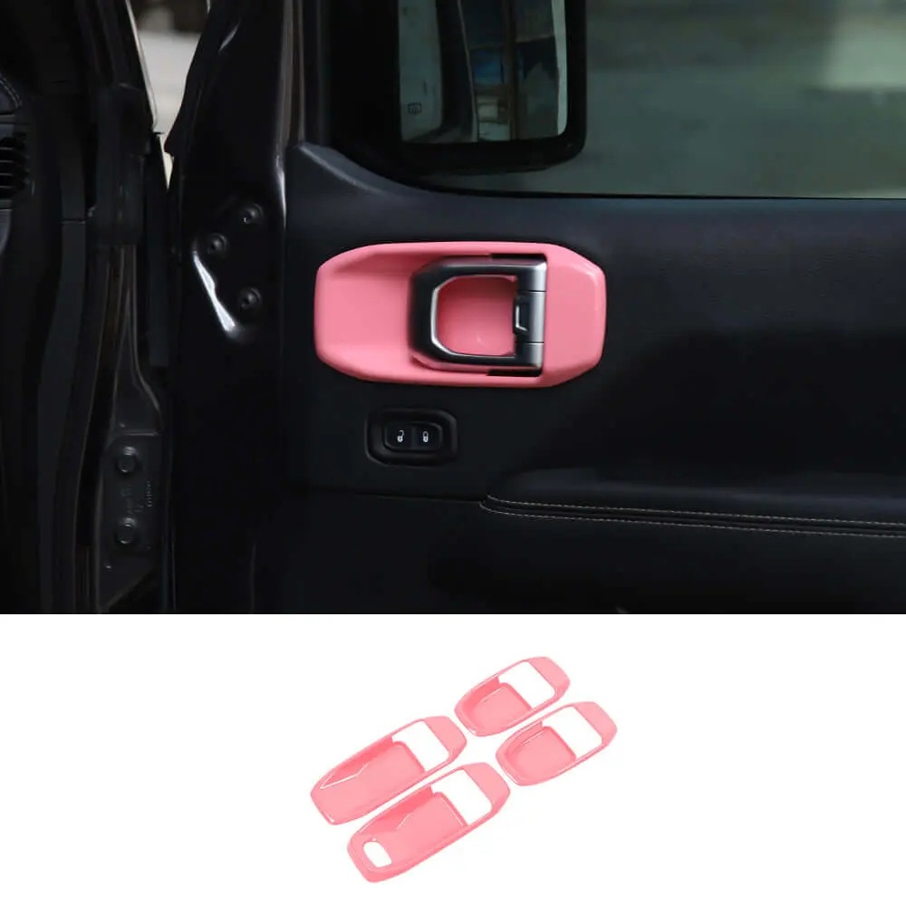 For 2018+ Jeep Wrangler JL& Gladiator JT 4-Door Car Door Handle Bowl Cover Decor Trim - Image 12