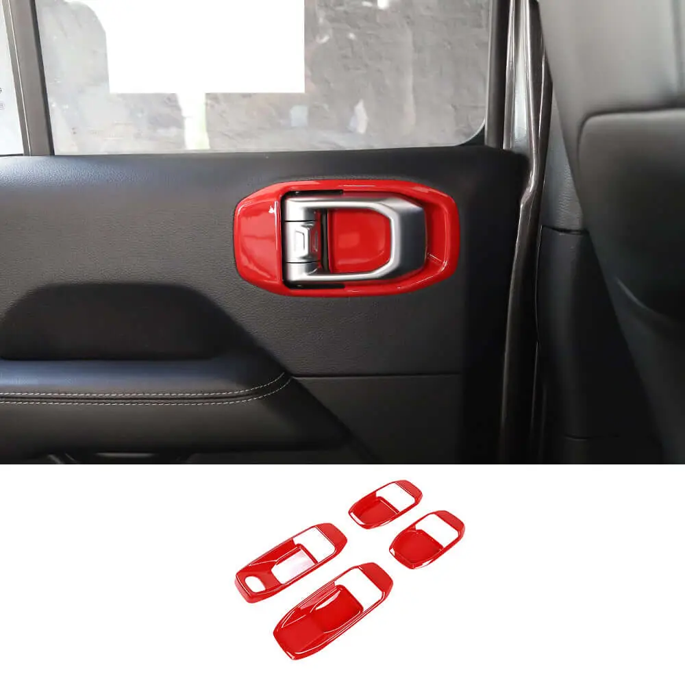 For 2018+ Jeep Wrangler JL& Gladiator JT 4-Door Car Door Handle Bowl Cover Decor Trim - Image 13