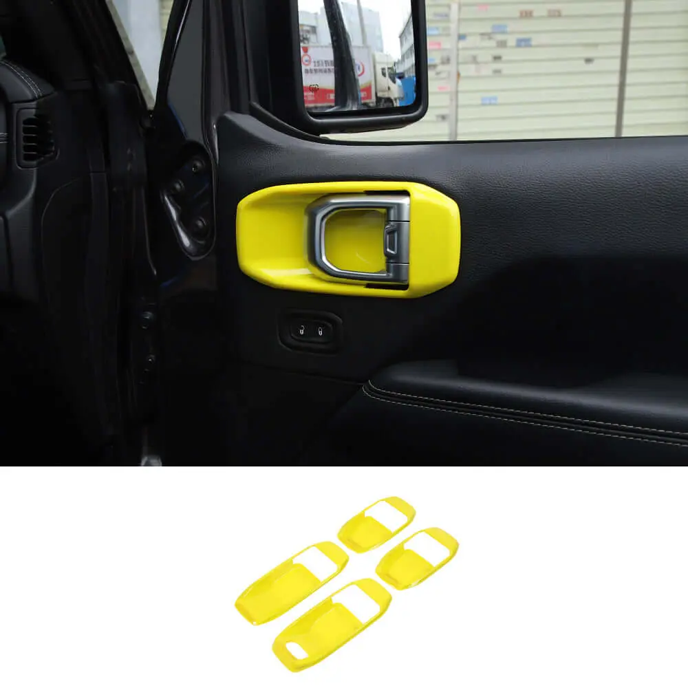 For 2018+ Jeep Wrangler JL& Gladiator JT 4-Door Car Door Handle Bowl Cover Decor Trim - Image 14