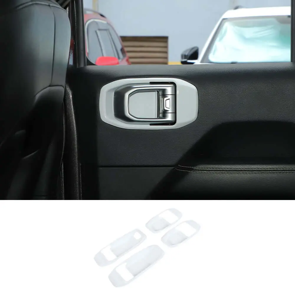 For 2018+ Jeep Wrangler JL& Gladiator JT 4-Door Car Door Handle Bowl Cover Decor Trim - Image 15